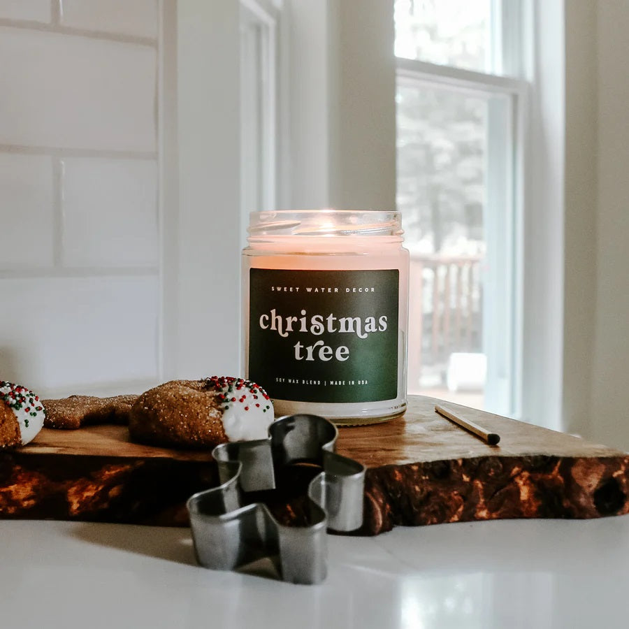 Christmas Tree Hand Poured Soy Candle - 9 oz